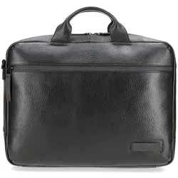 Jost Stockholm Aktentasche Leder mit Laptopfach 36 cm - Schwarz - Aktentasche aus hochwertigem Leder mit speziellem Laptopfach, perfekt für Beruf und Alltag.