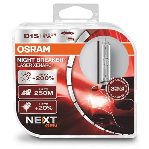 Ams-Osram Nebelscheinwerfer XENARC® NIGHT BREAKER® LASER 66140XNN-HCB - Autobeleuchtung mit bis zu 150% mehr Lichtausbeute für bessere Sicht und Sicherheit bei Nebel und Dunkelheit.