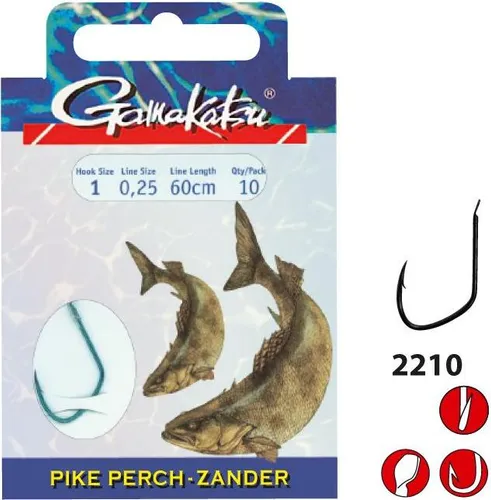 Gamakatsu Booklet Pike Perch 2210S | 60cm | #2