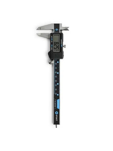 iFixit Digitaler Messschieber, 0,01 mm bis 150 mm - schwarz, blau - Werkzeug-Set mit 7-Segment-Display, präzise Messung bis 0,01 mm, ideal für Hobby und Profis, Auswahl zwischen Millimeter und Zoll.