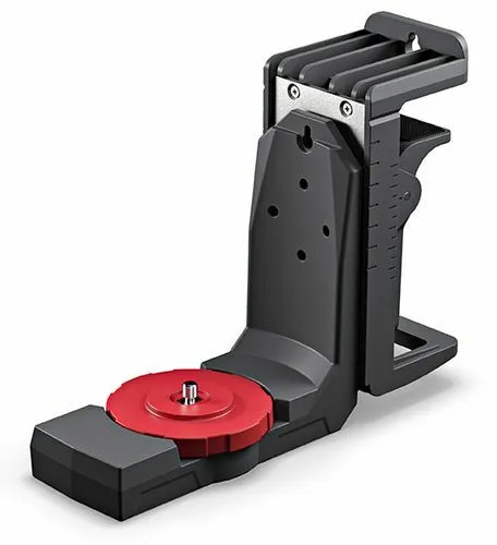 Laser Universalhalter UH-1/4-5/8 - Zubehör für Messtechnik mit starken Magneten für optimale Positionierung, stufenlose Höhen- und Winkeleinstellung sowie Gummipuffer zum Schutz empfindlicher Oberflächen.