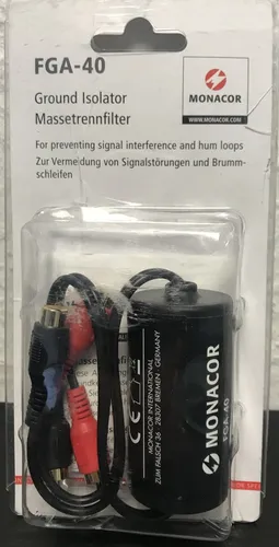 Monacor FGA-40MF Massetrennfilter Ground Isolator - für Autoradio