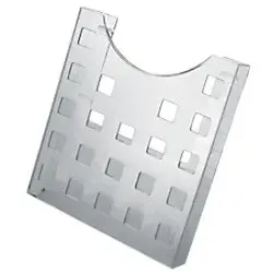 helit einzeln DIN A4 Prospektständer Wandmontiert Transparent H6102502 24,1 x 3,7 x 26,4 cm