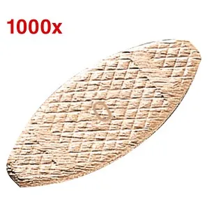 Makita Holzverbinder Größe 0 (P-08838) - 1000 Stück - Holzdübel, Einpressdübel & Konusplättchen: Original Makita Systemzubehör für perfekte Verbindungen mit der Flachdübelfräse 3901.