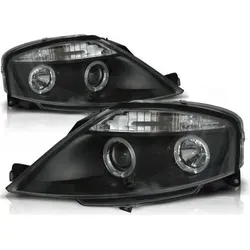 LED Angel Eyes Scheinwerfer für Citroen C3 02-09 schwarz - Autoteile: Hochwertige LED Angel Eyes Scheinwerfer mit Xenon-Optik für Citroen C3 (2002-2009). Plug and Play Installation und E Prüfzeichen für einfache Nachrüstung.