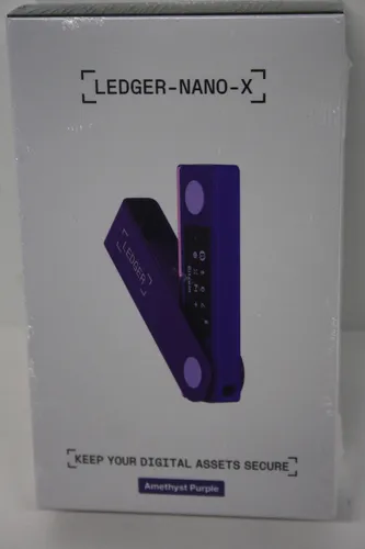 Ledger Nano X Krypto-Hardware-Geldbörse Purple Amethyst - Krypto Wallet mit Bluetooth, verwaltet über 1000 Kryptowährungen und NFTs, ideal für sichere Aufbewahrung und einfache Nutzung.