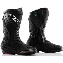 RST TracTech Evo III wasserdichte Stiefel - Schwarz - 43 EU - Motorradstiefel mit Level 2/2/2/1 Schutz, wasserdicht und atmungsaktiv für besten Komfort und Sicherheit bei jedem Wetter. Ideal für Rennstrecke und Straße.
