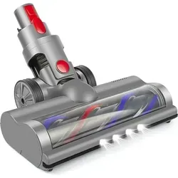Elektrobürste für Dyson V7, V8, V10, V11, V15 – Mit Direktantrieb und 4 Frontlichtern - Praktisches Zubehör für Dyson Staubsauger: Diese Elektrobürste sorgt für gründliche Reinigung auf Hartböden und Kurzflorteppichen. Inklusive 4 V12 Filtern und Reinigungsbürste für optimale Leistung.