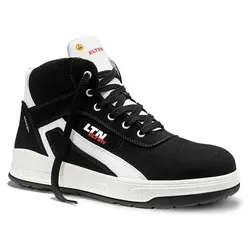 Sicherheitsschnürstiefel BATES XXST black Mid ESD S3S, Gr. 43 - Robuste Sicherheitsschnürstiefel BATES XXST black Mid ESD S3S, Gr. 43, ideal für den professionellen Einsatz. Mit atmungsaktiven Materialien und metallfreiem Durchtrittschutz für optimalen Komfort und Sicherheit.