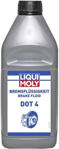 Liqui Moly DOT 4 21157 Bremsflüssigkeit 1l - Hochwertige synthetische Bremsflüssigkeit für Kfz, die Korrosion schützt und die Lebensdauer von Brems- und Kupplungssystemen verlängert. Hohe Sicherheit bei Feuchtigkeitsaufnahme und zuverlässige Bremsleistung.