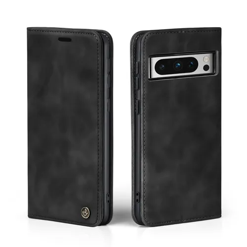 Handy Hülle für Google Pixel 8 Pro Klapp Magnet Smartphone Cover Case Schwarz