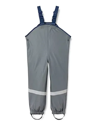 Playshoes Matschhose Regenlatzhose Ungefüttert Unisex Kinder - Regenhosen für Jungen, wind- und wasserdicht, ideal für nasses Wetter und Spielplatzabenteuer, mit verstellbaren Trägern für optimalen Sitz und Sicherheit durch Reflektoren.