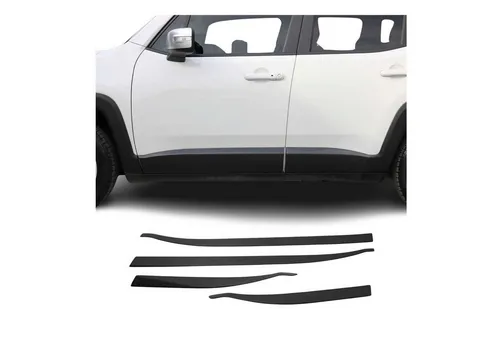 OMAC Zierleisten-Aufkleber für Jeep Renegade 2015-2023 – Carbon Schutz (4tlg) - Luxuriöse Carbon-Außenverkleidung, speziell für Jeep Renegade. Schützt Originalteile vor Kratzern und verleiht dem Fahrzeug einen stilvollen Look. Einfache Montage und Pflege, langlebig und rostbeständig.