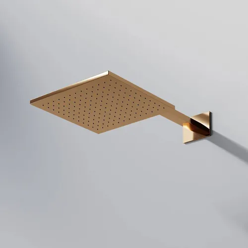 Steinberg Regenbrause Kopfbrause 300 x 300 x 8 easy-clean - Elegante Rose Gold Duschkopf - Duschbrausen & -köpfe mit easy-clean Funktion, quadratischer Kopfbrause in edlem Rose Gold für ein luxuriöses Duscherlebnis im Badezimmer.