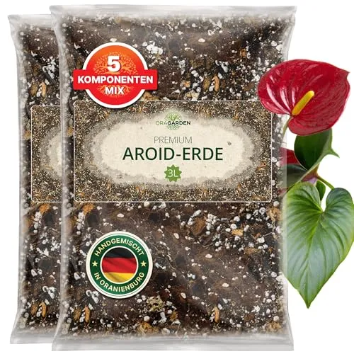 OraGarden Aroiden-Erde mit Wurmhumus 3 Liter - Hochwertige Spezialerde für Aroiden mit wertvollem Wurmhumus. Fördert gesundes Wachstum und sorgt für optimale Nährstoffversorgung. Ideal für Pflanzen wie Philodendron, Aronstab und mehr.
