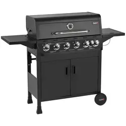TAINO BRANDO 6+1 Gasgrill - Flexibler BBQ Grillwagen mit Seitenkocher - Erlebe unvergessliche Grillmomente mit dem TAINO BRANDO 6+1 Gasgrill. Mit 6 Brennern und einem praktischen Seitenkocher zauberst Du mühelos köstliche Gerichte für Familie und Freunde. Die herausnehmbare Fettwanne sorgt für einfache Reinigung.