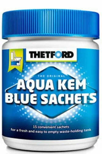 Thetford Aqua Kem Blue Sachets 15 Portionspads für mobile WC Camping Wohnmobil