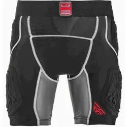 Fly Racing Barricade Compression Protektoren Shorts, schwarz, Größe L - Hoch atmungsaktive Protektoren Shorts mit elastischem Greifband für sicheren Sitz und ultra-komfortablem Taillenband. Ideal für sportliche Aktivitäten und optimalen Schutz.