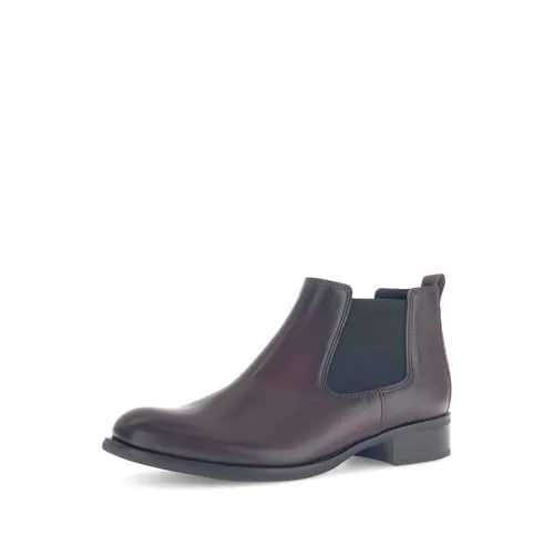 Gabor Damen Chelsea Boots - Bordo/Schwarz, 38 EU - Stilvolle Chelsea Boots für Damen in Bordo/Schwarz. Mit komfortablem Microfutter und trendigem Blockabsatz von 3 cm. Ideal für vielseitige Outfits und den täglichen Gebrauch.