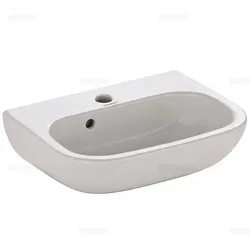 Duravit D-Code Handwaschbecken 45 x 34 x 14,5 cm - Elegantes Badkeramik Waschbecken in Weiß, ausgestattet mit Überlauf und 1 Hahnloch – ideal für kleine Bäder.