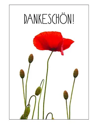 Stück Exclusive Premium Dankeskarten (Klappkarten) mit Umschlägen, Danke, Dankeschön, Karten, Dankekarten, Hochzeit, Geburt, Baby, Taufe, Abschied, Geburtstag, Jubiläum 10