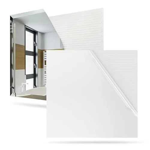 Termofol Heizfolie 230v unter Wandspiegel - Heizmatte Anti-Dampf fur Badezimmer - Badspiegel Heizung Elektrisch - Spiegelheizung Wandheizung Folie - Quadratisch - 52x52 cm(45W)