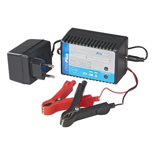 Pro Plus Batterietrainer 12V - Fahrzeugbatterie-Ladegeräte, sorgt für optimale Pflege Ihrer Batterie und hält sie auch nach längeren Pausen zuverlässig einsatzbereit.