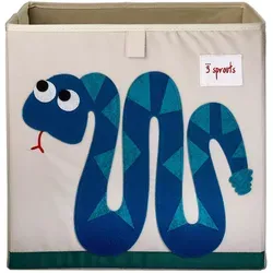Sprouts Aufbewahrungsbox Schlange 3 - Spielzeugkisten, quadratische Aufbewahrungsbox aus 100% Polyester mit tierischem Design, ideal für Kinderzimmer und fördert Ordnung im Spielbereich.