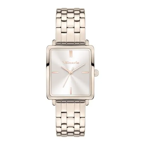 Tamaris Damen Analog Quarz Uhr TT-0164-MQ - Elegante Armbanduhr für Damen mit kratzunempfindlichem Mineralglas und hochwertigem Edelstahlband. Praktische Wechselfederstege ermöglichen einen schnellen Bandwechsel.