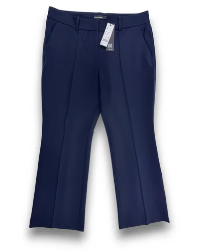 CAMBIO FARAH Damen Bootcut Hose Gr. 44 dunkelblau knöchellang Stoffhose