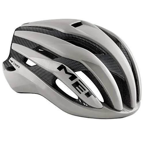 MET Fahrradhelm Trenta 3K Carbon - Leichter Rennradhelm für Profis - Fahrradhelme mit 3K-Carbon-Technologie für 15% weniger Gewicht und 7% weniger Luftwiderstand. Ideal für ambitionierte Fahrer, die Höchstleistungen anstreben.