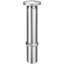 GRÖMO® Zink Dunstrohr ø80 mit Dunsthut, 63610 - Dachrinnenteile: Hochwertiges Zink-Dunstrohr mit Dunsthut, optimaler Schutz vor Regen und Schmutz für eine effiziente Ableitung.