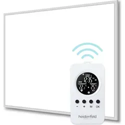 Heidenfeld Infrarotheizung HF-HP106-3 - 800 Watt, 10 Jahre Garantie - Elektroheizkörper mit effizienter Infrarotwärme, ideal für Räume bis 19 m². Langlebig mit über 100.000 Stunden Lebensdauer und integrierten Sicherheitsfunktionen für sorgenfreies Heizen.