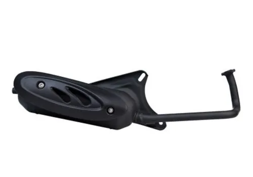 TECNIGAS Silent Pro Black Shield Auspuff, schwarz - Motorradauspuffanlagen mit niedriger Geräuschentwicklung und optimierter Leistung, ideal für Rollerfahrer, die Wert auf Qualität und Langlebigkeit legen.