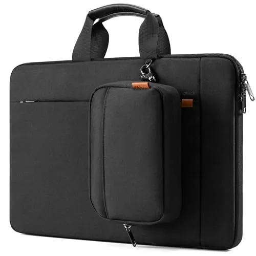 Inateck 13 Zoll Laptoptasche Hülle Tasche Kompatibel mit 14 MacBook Pro M4/M3/M2/M1 Pro/Max 2024-2021, Macbook Air 13 M4 2025 M3/M2/M1 2012-2024, MacBook Pro 13 2012-2022, Schwarz