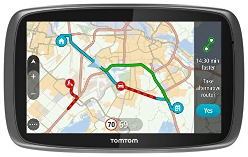 TomTom GO 510 Navigationsgerät mit Weltkarten, 12,7 cm (5 Zoll), Schwarz