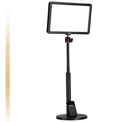 Rollei Lumis Key-Light, LED Videolicht mit Tischstativ - Dauerlichter mit 192 dimmbaren LEDs, blendfreiem Licht und 3 Farbtemperaturen, ideal für professionelle Online-Meetings und kreative Fotografie.