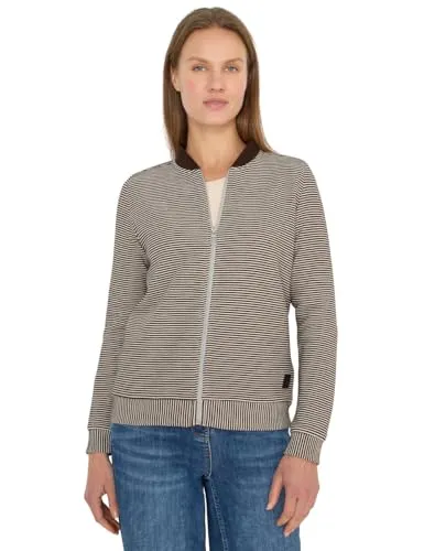 CECIL Sweatjacke mit Ottomanstruktur in Beige (L) - Beige Sweatjacke mit Ottomanstruktur, Größe L (42), elastisch und pflegeleicht. Ideal für einen lässigen Look und hohen Tragekomfort.