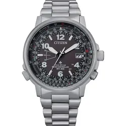 Armbanduhr Citizen Herr CB0240-88E - Elegante Armbanduhr für Herren mit schwarzem Zifferblatt und geschraubtem Gehäuse, perfekt für stilbewusste Männer.