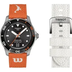 Tissot T-Sport Seastar 1000 Powermatic 80 Special Edition       Wilson WNBA" T120.807.17.051.00" - schwarz,orange - 40mm