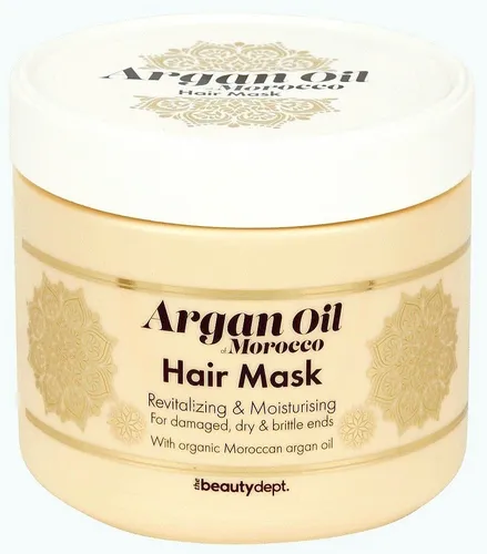 Haarmaske Argan Öl of Morocco - Revitalisierende Creme für alle Haartypen - Haarmaske für geschädigtes, trockenes Haar mit marokkanischem Bio-Arganöl. Intensive Feuchtigkeitspflege und Haarreparatur in 500 ml.