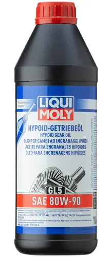 Liqui Moly Hypoid-Getriebeöl GL 5 SAE 80W-90 1 Liter Getriebe Öl API GL5