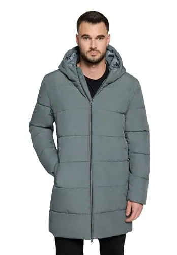 VOICE leichte Winterjacke Herren mit Kapuze – Wasserabweisend, Warmes Innenfutter, XXL, Salvia - Die VOICE Herren Winterjacke ist ideal für kalte Tage. Mit zwei praktischen Reißverschlusstaschen und einem stilvollen Design in modernem Grün bietet sie hohen Tragekomfort und Wärme. Die Jacke hat eine Länge von 92 cm für optimalen Kälteschutz.