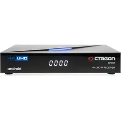Octagon SPIRIT 4K UHD Android 9 IP-Receiver - Hochleistungs TV-Mediaplayer - IP-Receiver mit Android 9, Quad-Core CPU und 4K Ultra HD für ein beeindruckendes Fernseherlebnis. Genießen Sie Dual-WiFi, Bluetooth und zahlreiche Entertainment-Möglichkeiten.