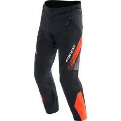 Dainese Drake 2 Air Absoluteshell Motorrad Textilhose, schwarz-rot, Größe 56 - Motorradhosen mit abnehmbarer wasserdichter Absoluteshell-Membran und Mugello-Stretchmaterial für optimalen Komfort und Ergonomie.