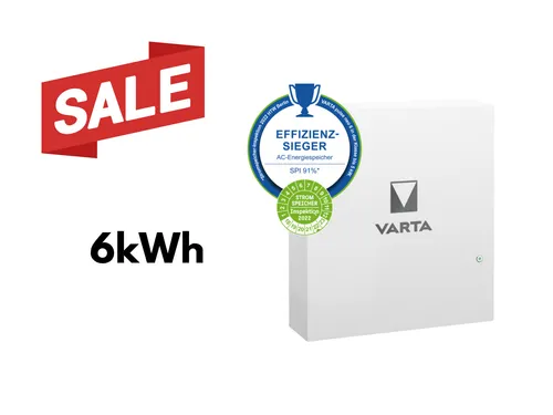 Varta PULSE NEO 6 - AC-Komplettsystem mit 5,90 kWh Kapazität, ideal für nachhaltige Energieversorgung