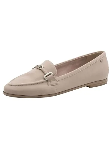 Tamaris Damen Loafer flach Leder, grau, 37 EU - Stylische Tamaris Loafer für Damen in Grau – ideal für den Alltag. Mit flachem Absatz von 1,5 cm bieten sie optimalen Komfort. Vielseitig kombinierbar und hochwertig verarbeitet, sind sie der perfekte Begleiter für jedes Outfit.
