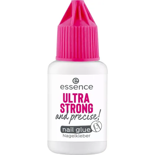 essence ULTRA STRONG & precise! Fingernagelkleber 8 g - Nail-Art Instrumente, schnelltrocknend und mit ergonomischem Pinsel für präzises Auftragen – für eine professionelle Maniküre bequem von zu Hause aus.