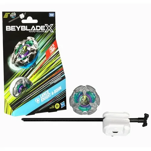 Beyblade X Lance Knight 4-80HN Starter Pack - Starter Pack mit Abwehr-Typ Kreisel, enthält 1 Beyblade X Kreisel, 1 Starter und 1 Reißleine für spannende Duelle. Ideal für Kinder ab 8 Jahren.
