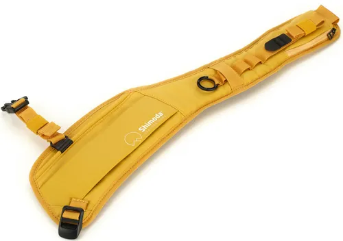 SHIMODA Capture Strap Action X - Gelb - Robuster Kameragurt für sicheren Transport, ideal für Action-Fotografie und Outdoor-Abenteuer.